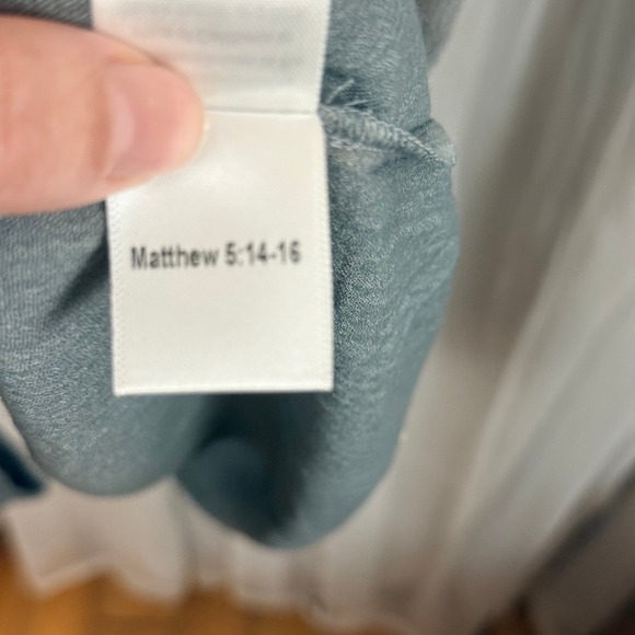 Peach/Pink Grey Ombre Maxi Dress Smocked Waist Keyhole Size Small - Picture 10 of 11